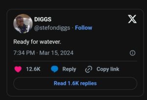 Stefon diggs post on X